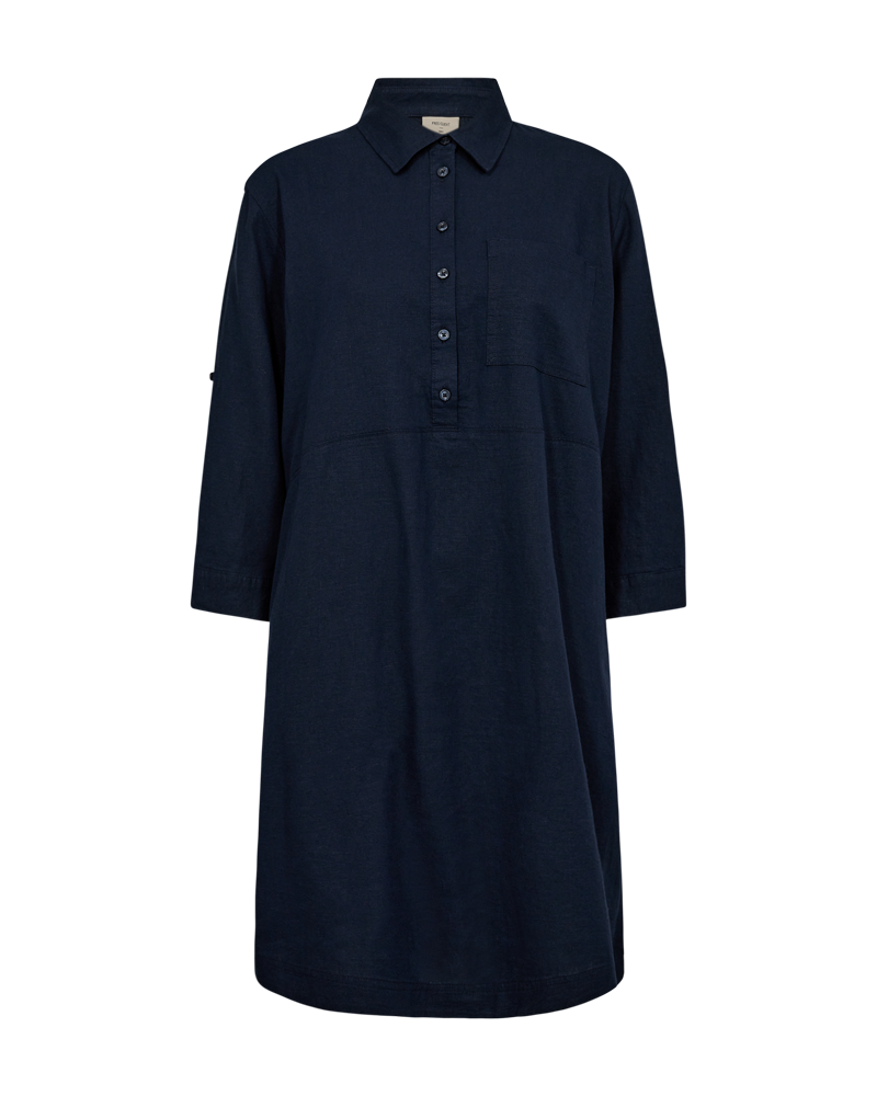 FQLALUNA - LEINENKLEID - BLAU
