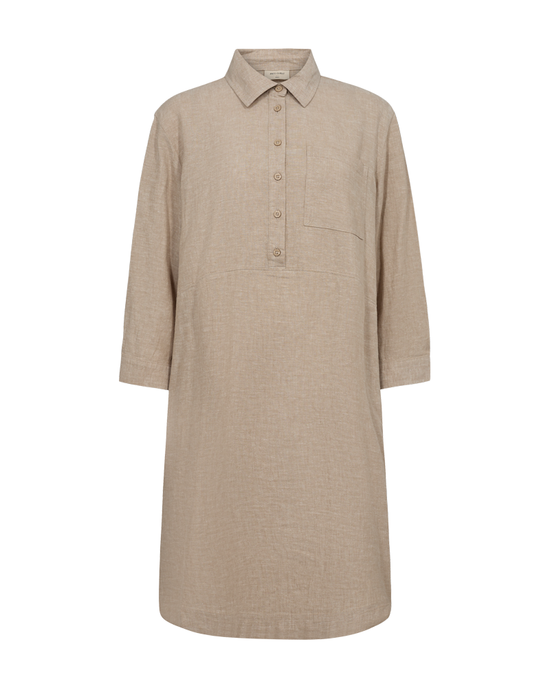 FQLALUNA - LEINENKLEID - BEIGE