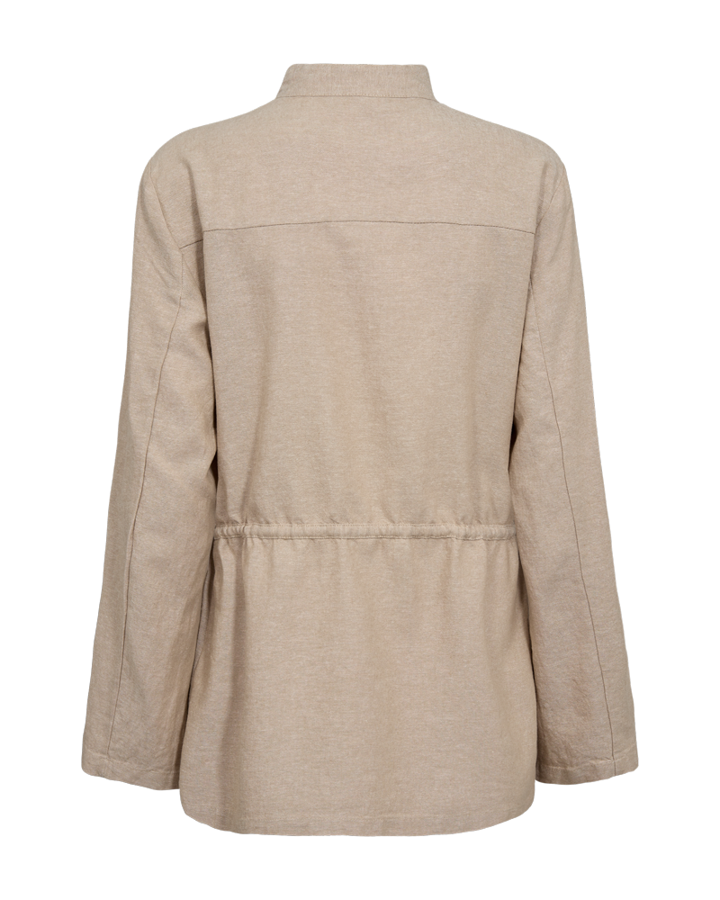 FQLAVA - JACKE LEINENJACKE - BEIGE