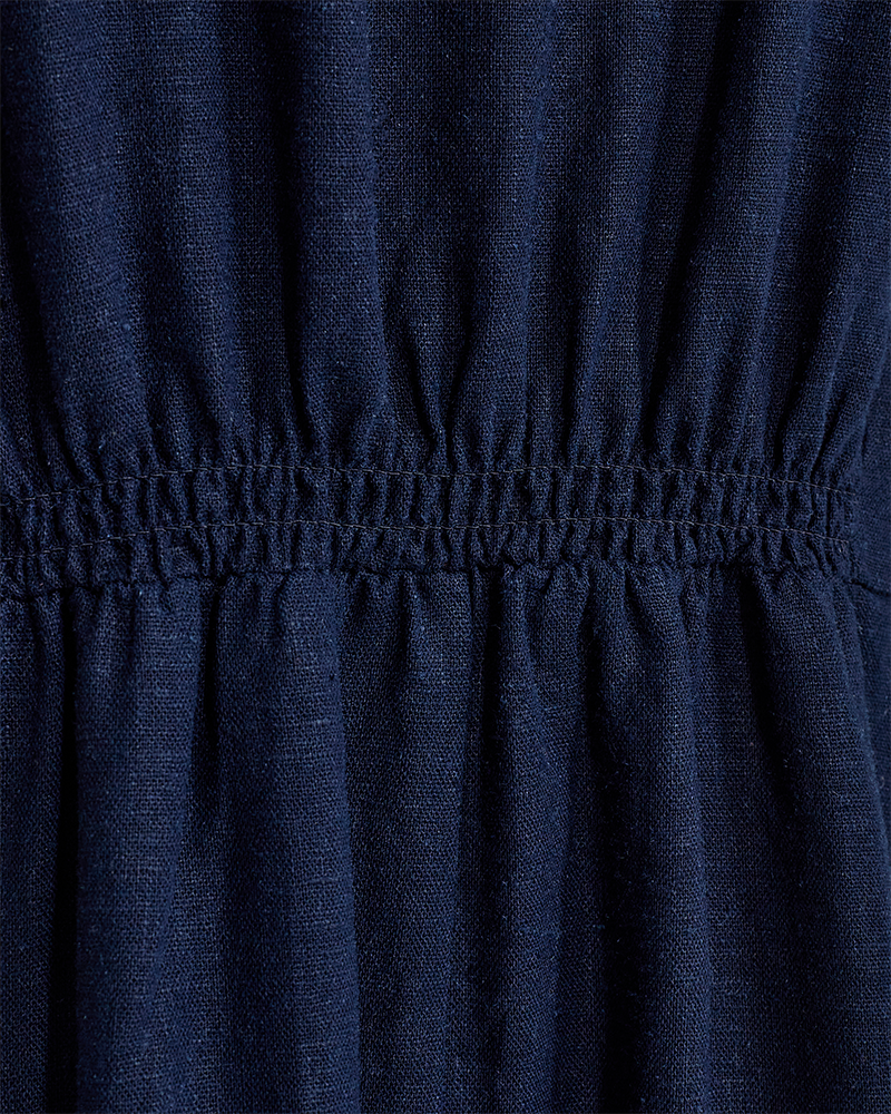 FQLAVA - LEINENKLEID - BLAU