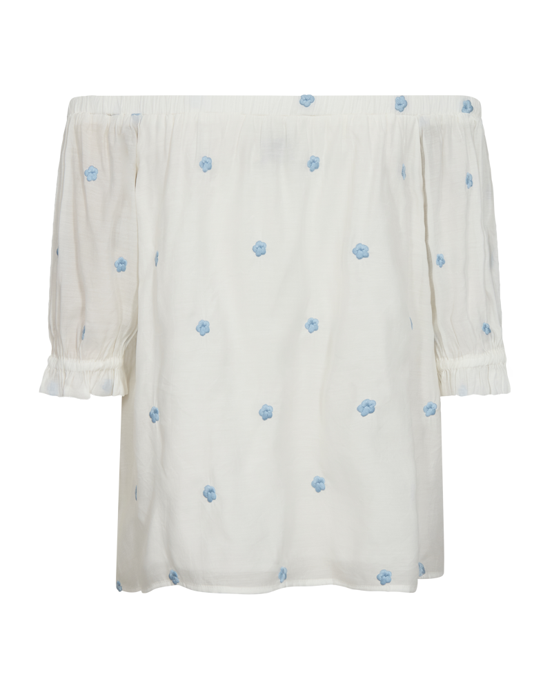 FQSTREAM - BLUSE - WEISS UND BLAU