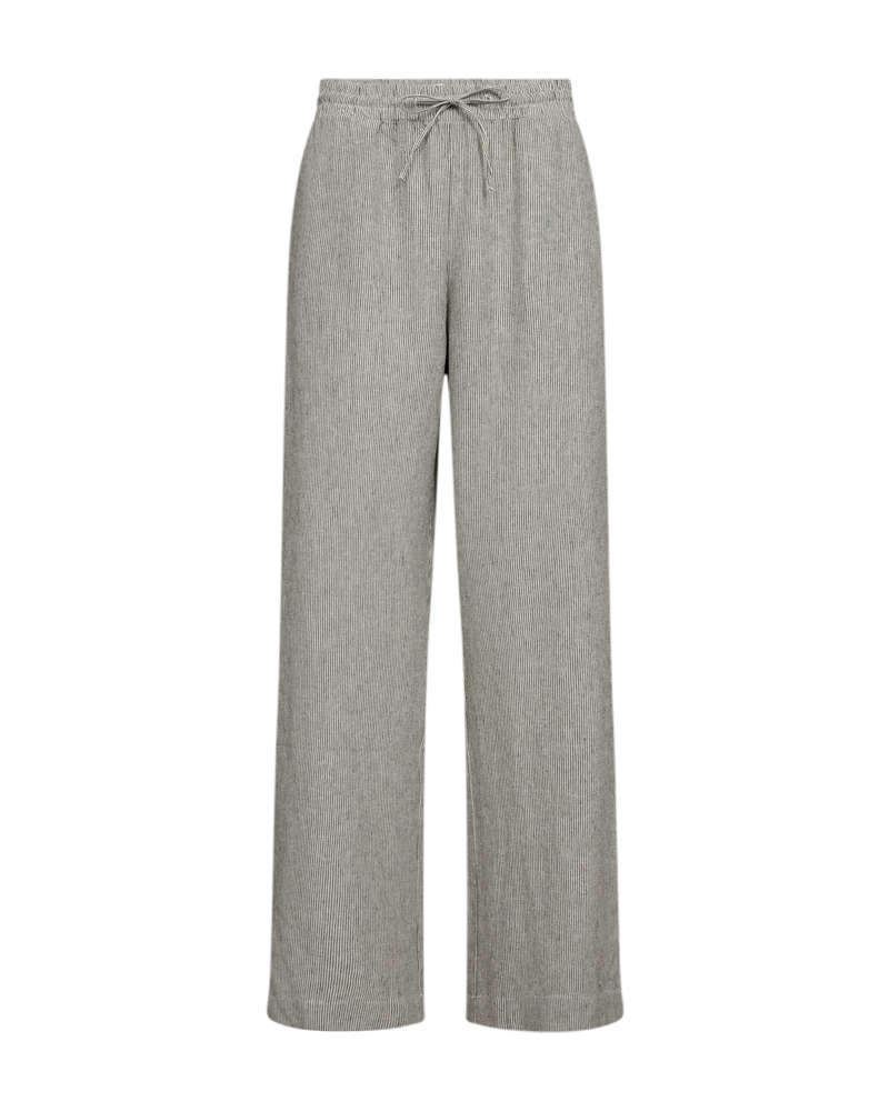 FQLAVA - HOSE MIT STREIFENMUSTER - GRUN UND WEISS