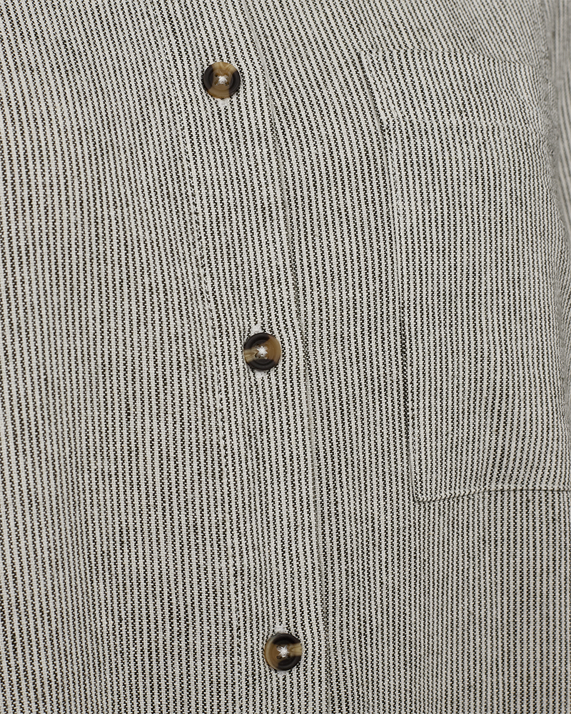 FQLAVA - KLEID - GRUN UND WEISS