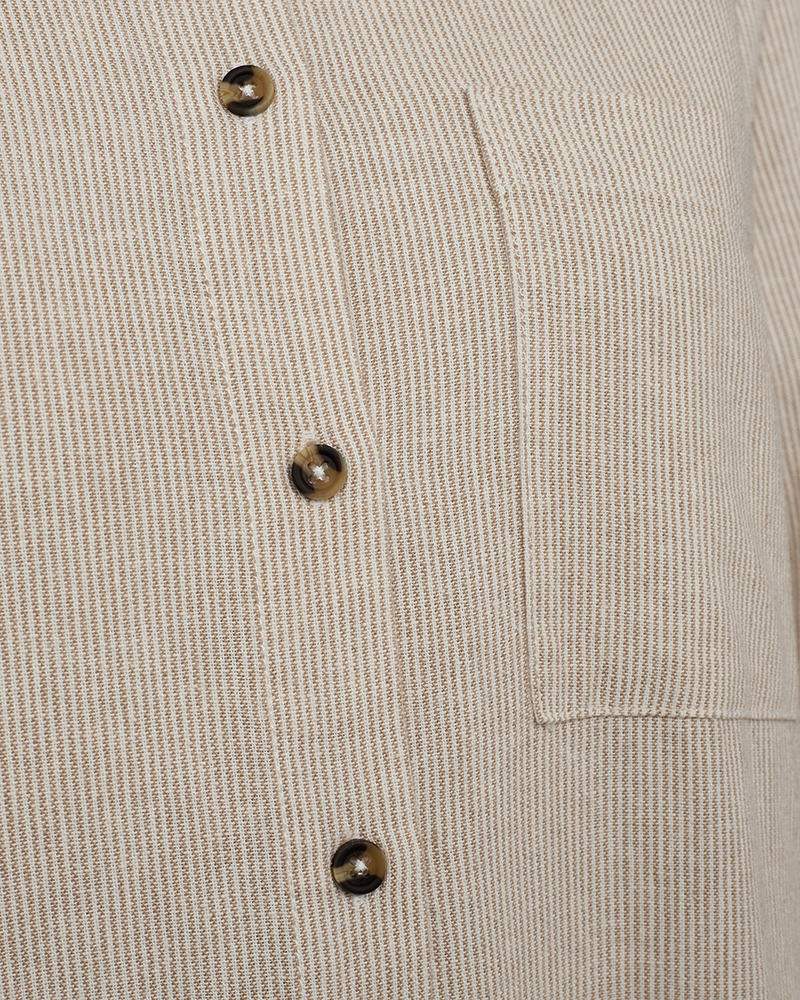 FQLAVA - KLEID - WEISS UND BEIGE