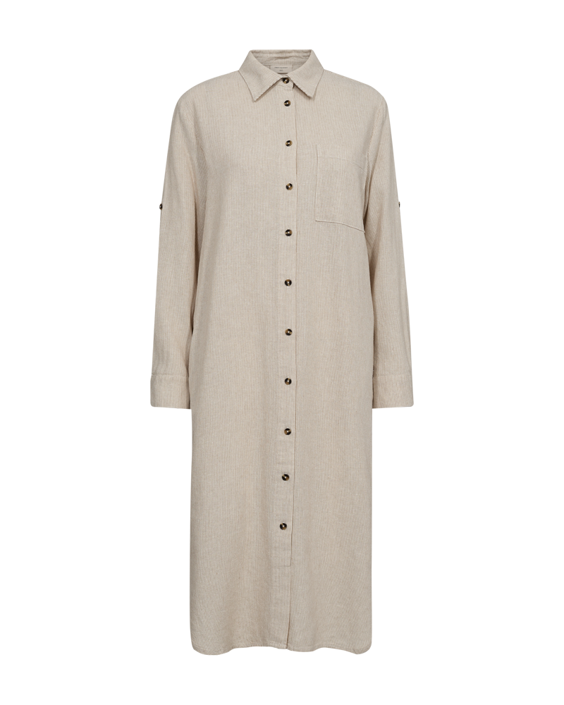 FQLAVA - KLEID - WEISS UND BEIGE
