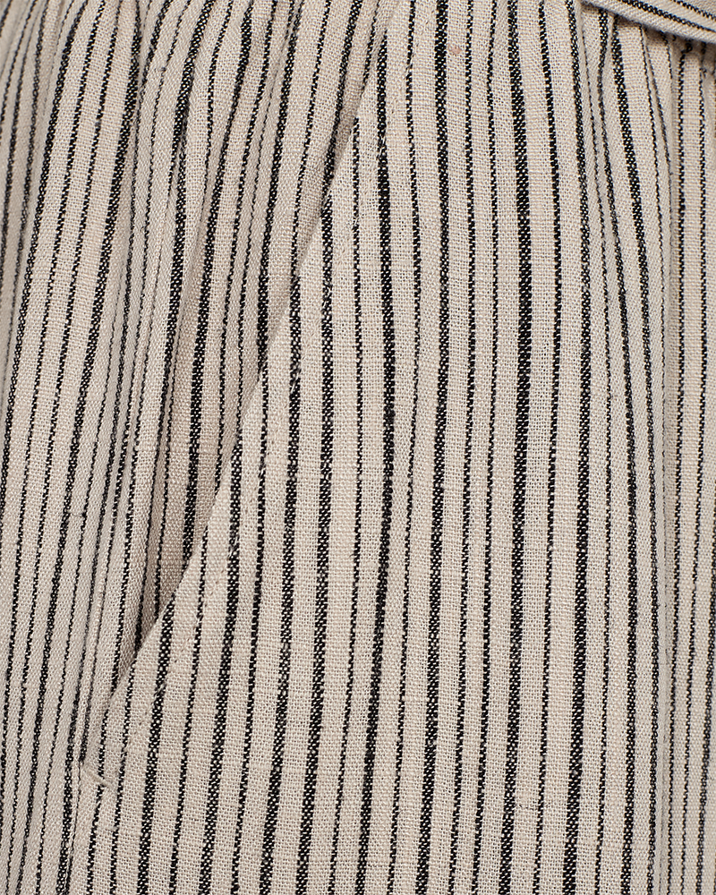 FQLAVARA - LEINENSHORTS - BEIGE