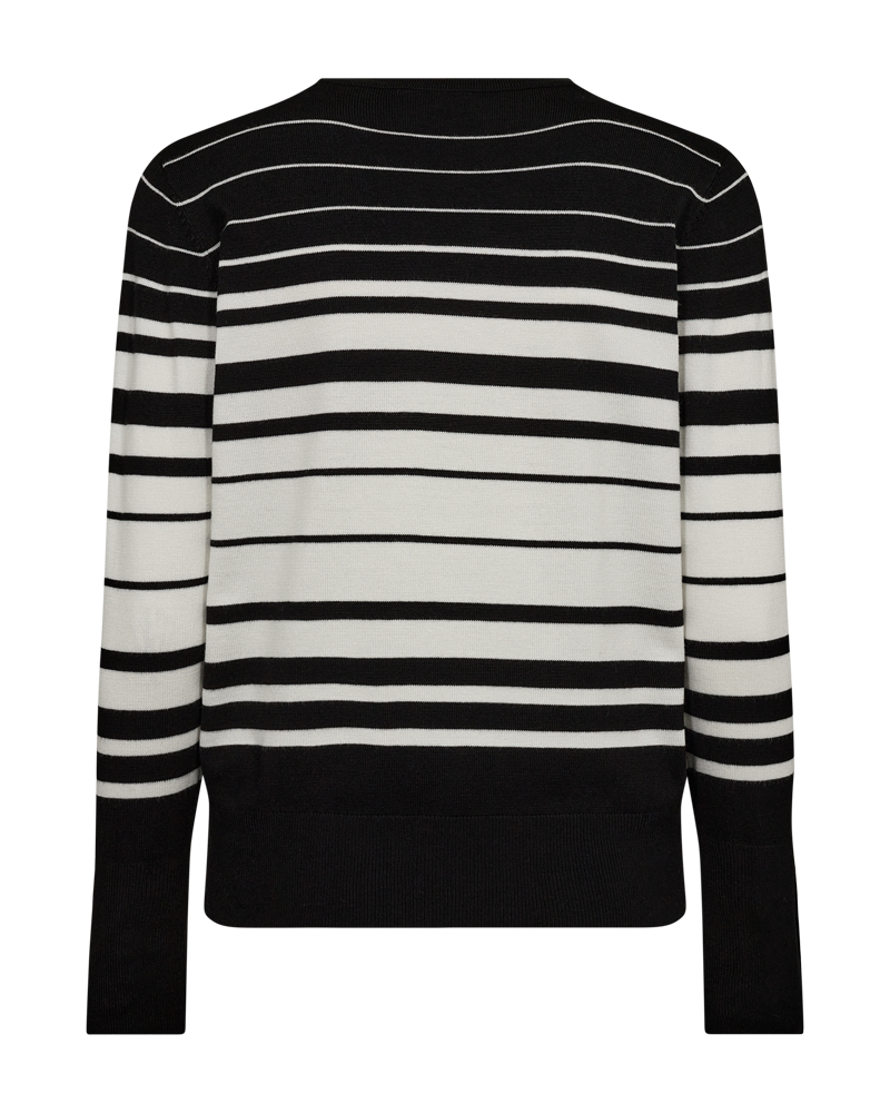 FQKATIE - PULLOVER - SCHWARZ UND WEISS