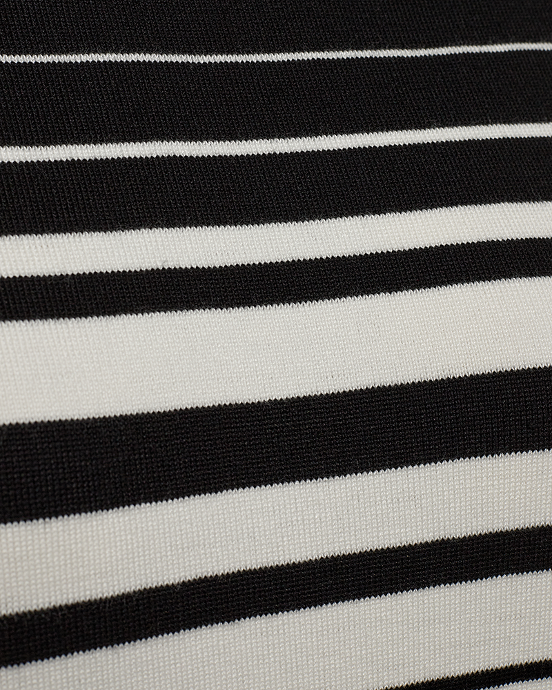 FQKATIE - PULLOVER - SCHWARZ UND WEISS