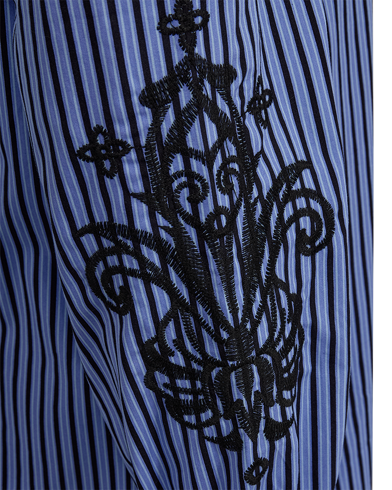 FQJOLIE – GESTREIFTES KLEID - BLAU