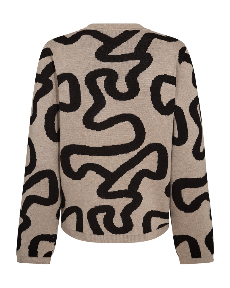 FQANI - PULLOVER - SCHWARZ UND BEIGE