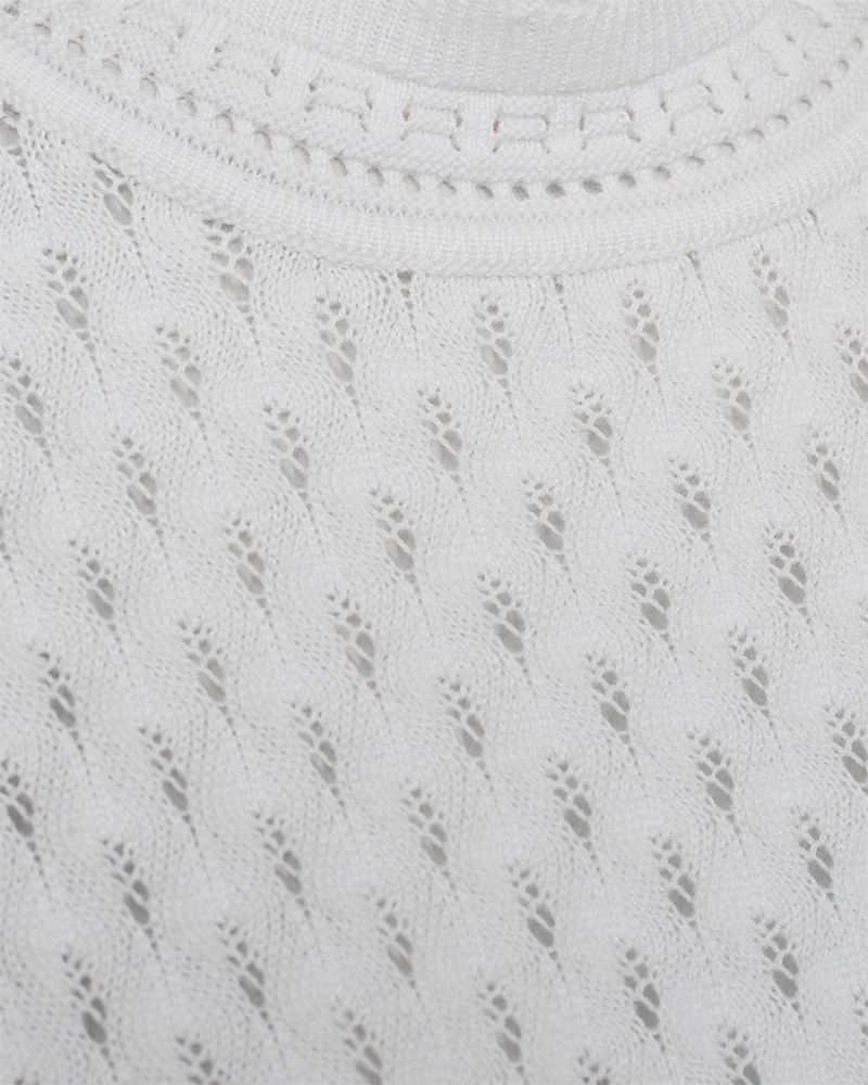 FQGINA - FEINSTRICK-PULLOVER - WEISS