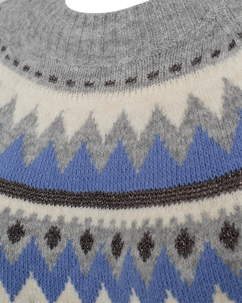 FQMAYFAIR - PULLOVER - GRAU UND BLAU