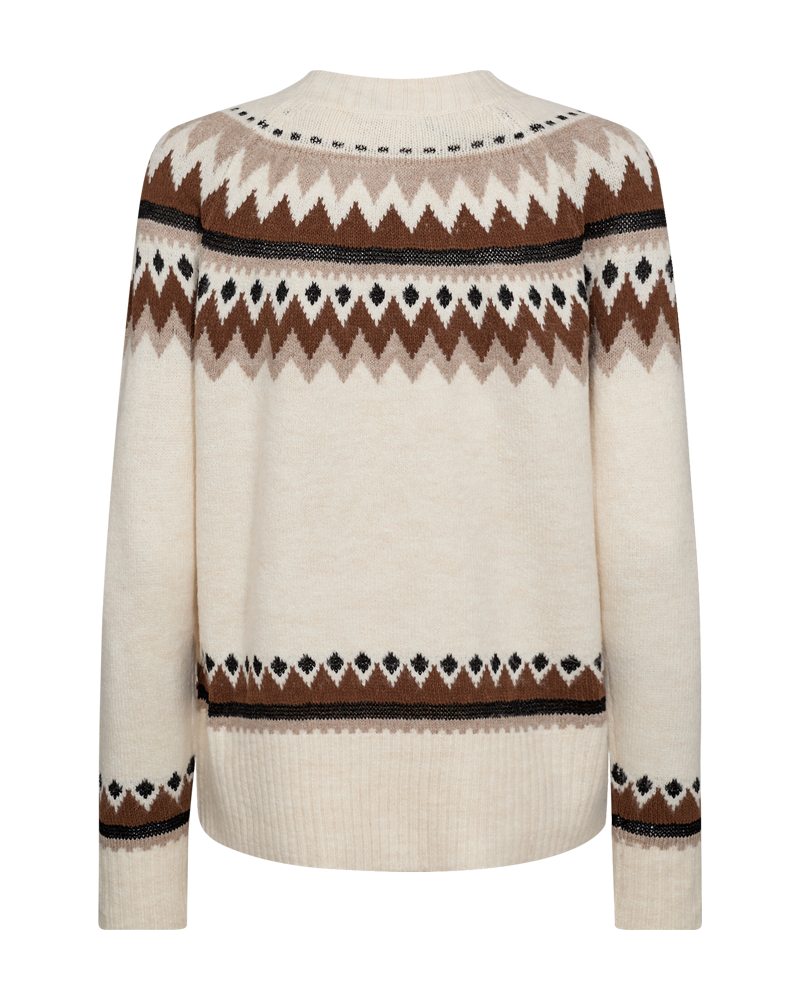 FQMAYFAIR - PULLOVER - BRAUN UND BEIGE