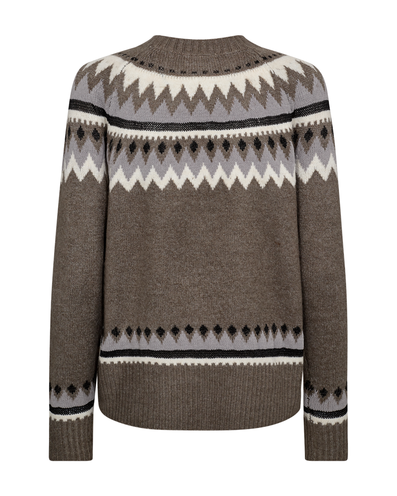 FQMAYFAIR - PULLOVER - GRAU UND BRAUN
