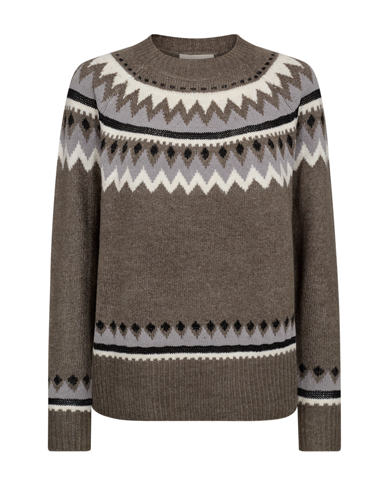 FQMAYFAIR - PULLOVER - GRAU UND BRAUN