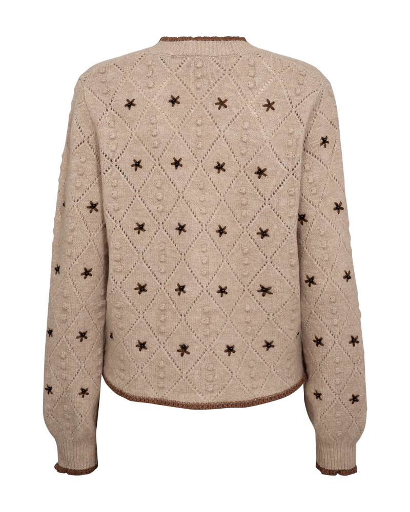 FQSTOKKE - CARDIGAN - BRAUN UND BEIGE