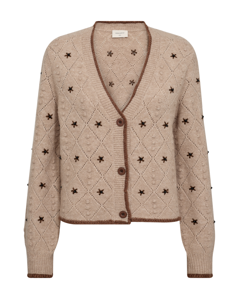 FQSTOKKE - CARDIGAN - BRAUN UND BEIGE