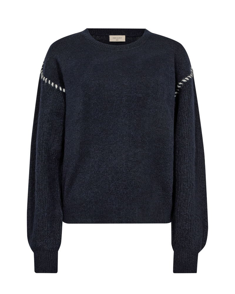 FQKINLOCK – PULLOVER - BLAU UND BEIGE