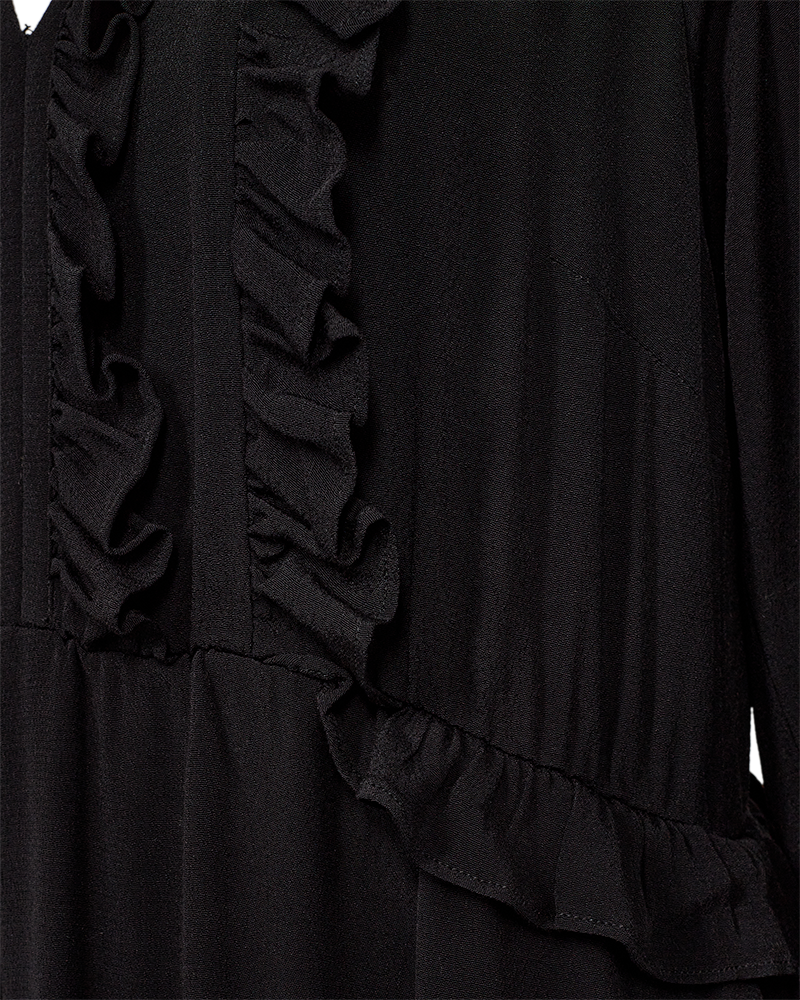FQBLUMA - KLEID - SCHWARZ