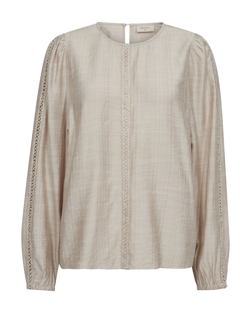 FQWEN - BLUSE - BEIGE