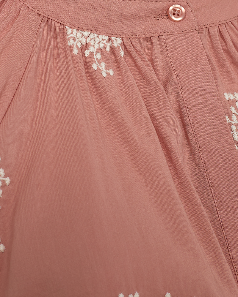 FQDARLA - BLUSE - ROSE UND WEISS