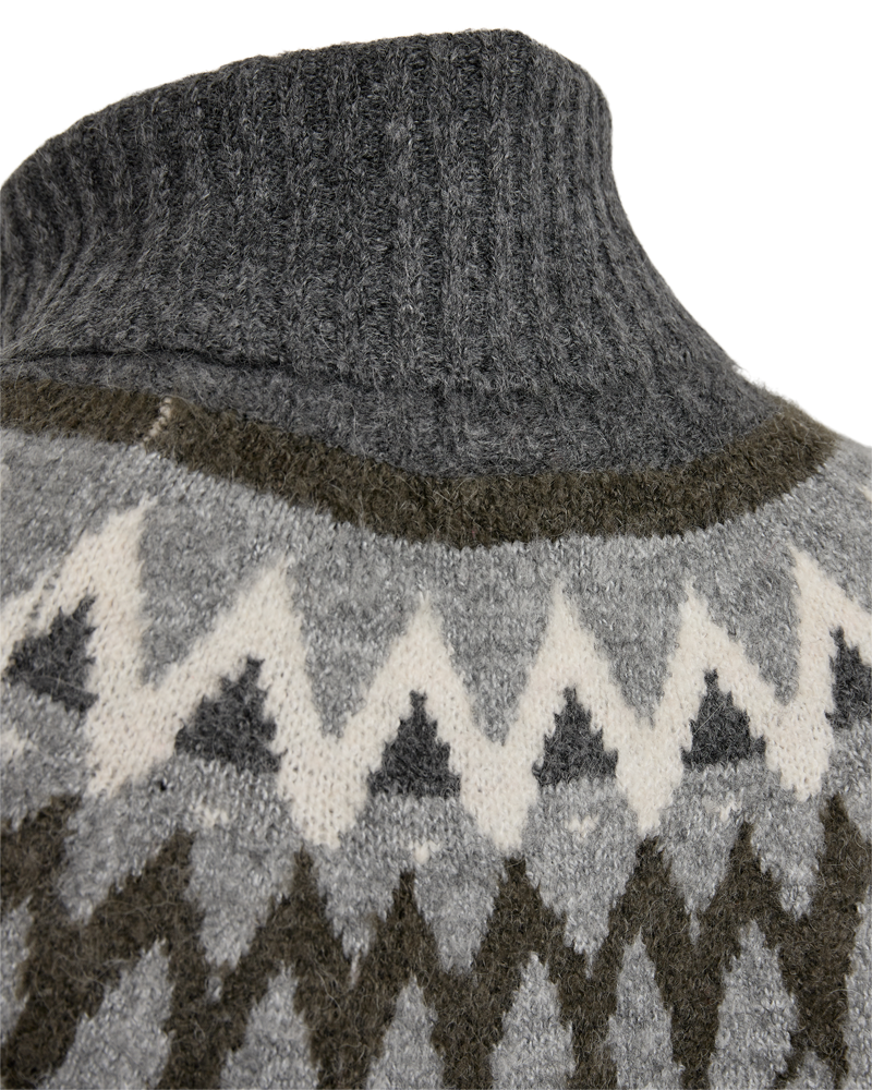 FQMERLA - PULLOVER - GRAU UND BEIGE