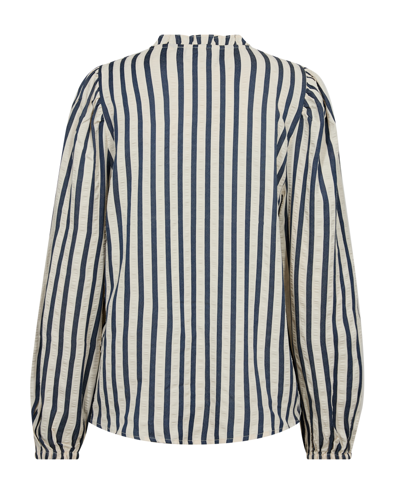 FQNOTO - BLUSE - BLAU UND WEISS