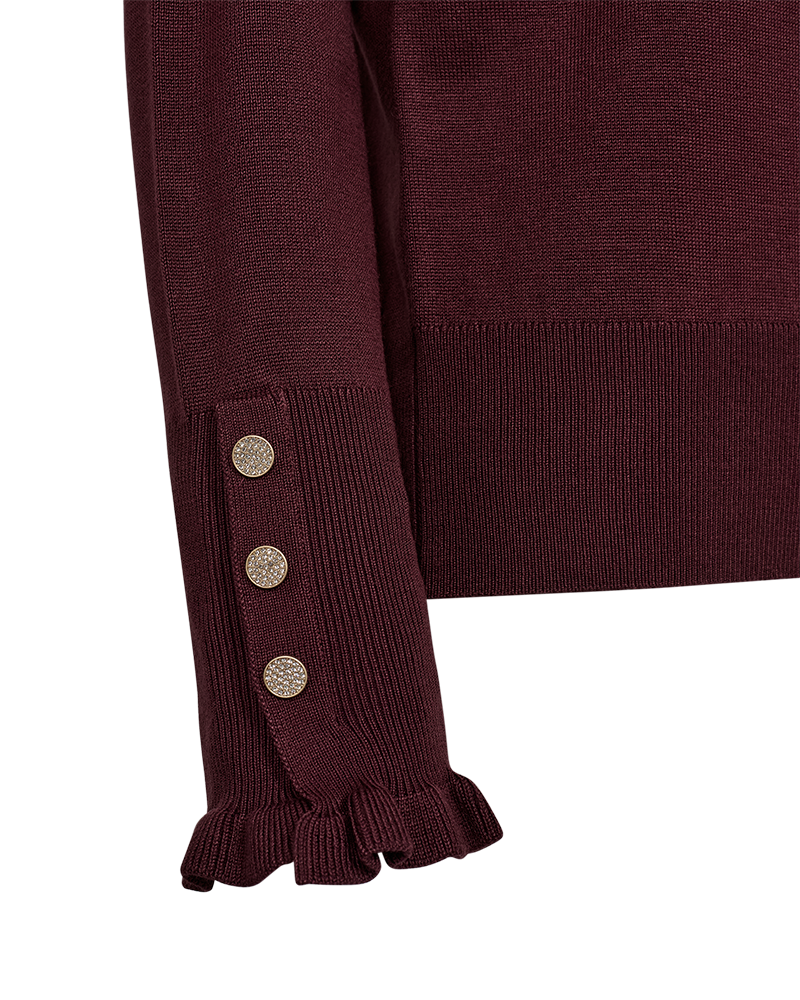 FQKATIE - PULLOVER - BORDEAUX