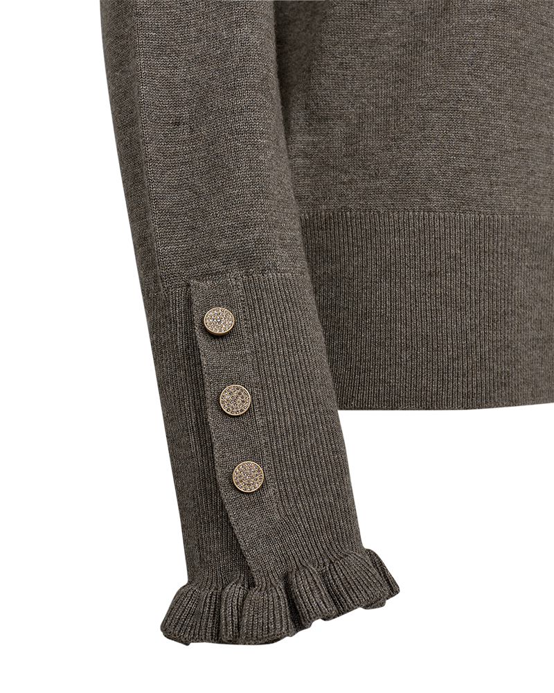 FQKATIE - PULLOVER - BRAUN