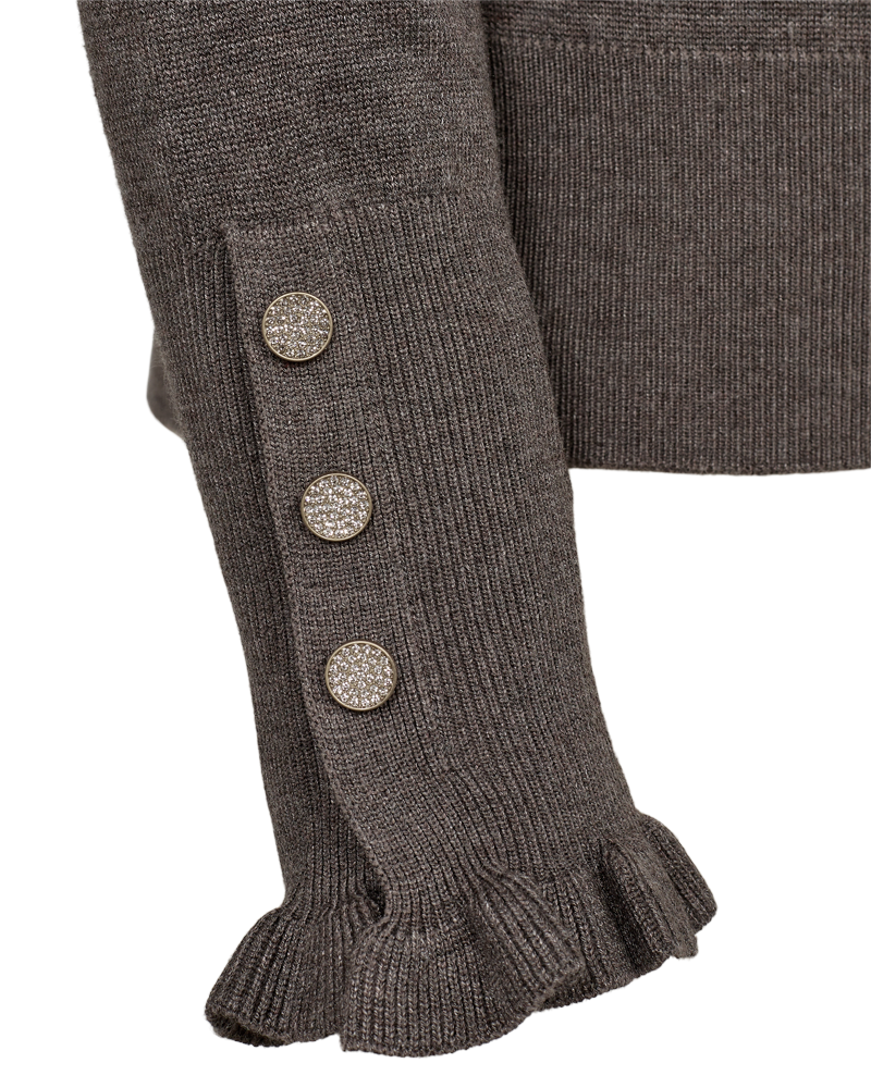 FQKATIE - PULLOVER - BRAUN