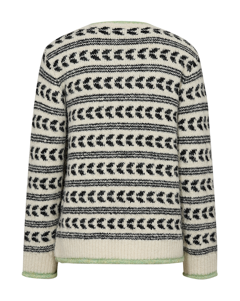 FQLOUISA - PULLOVER - SCHWARZ UND WEISS