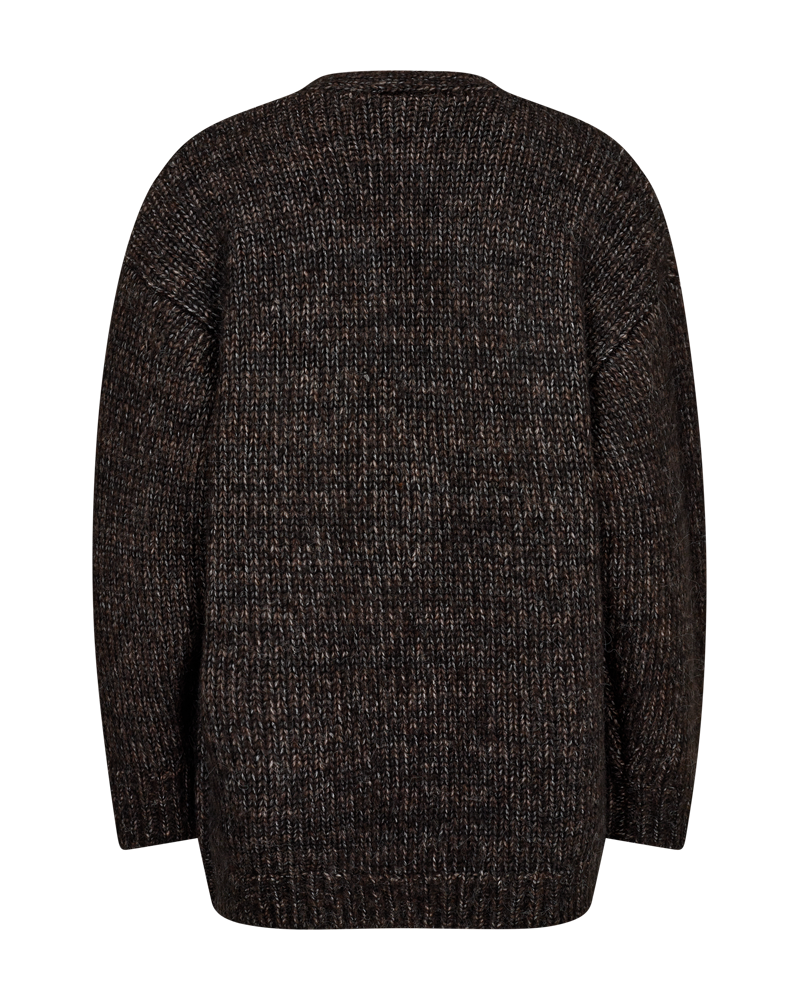 FQMIA - CARDIGAN - BRAUN