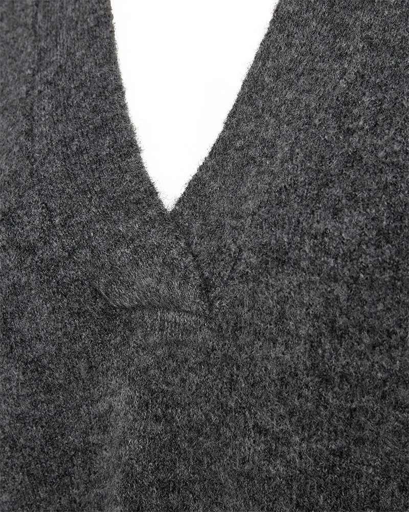 FQGRSEVALIN - PULLOVER - GRAU