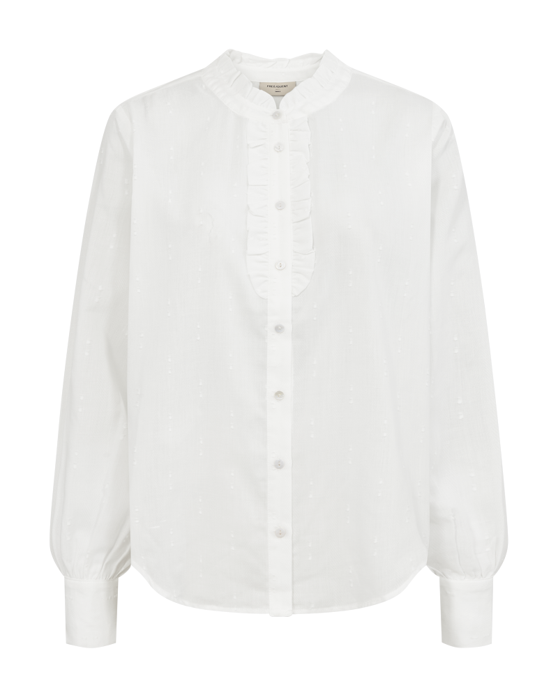 FQRAYA - HEMD - BEIGE UND WEISS