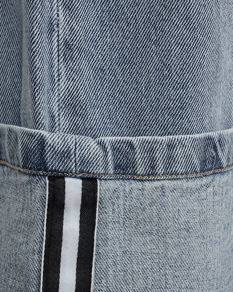 FQMIDDE - JEANS MIT UMKREMPELBAREM SAUM - BLAU