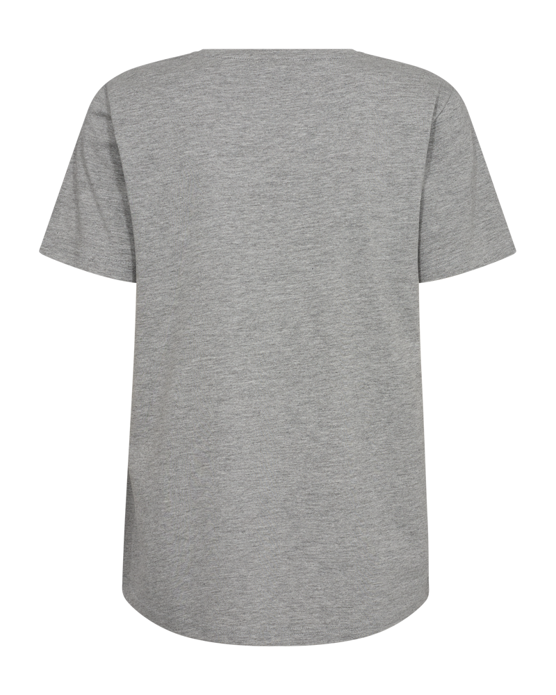 FQFENJAL - T-SHIRT MIT STRASSSTEINEN - GRAU