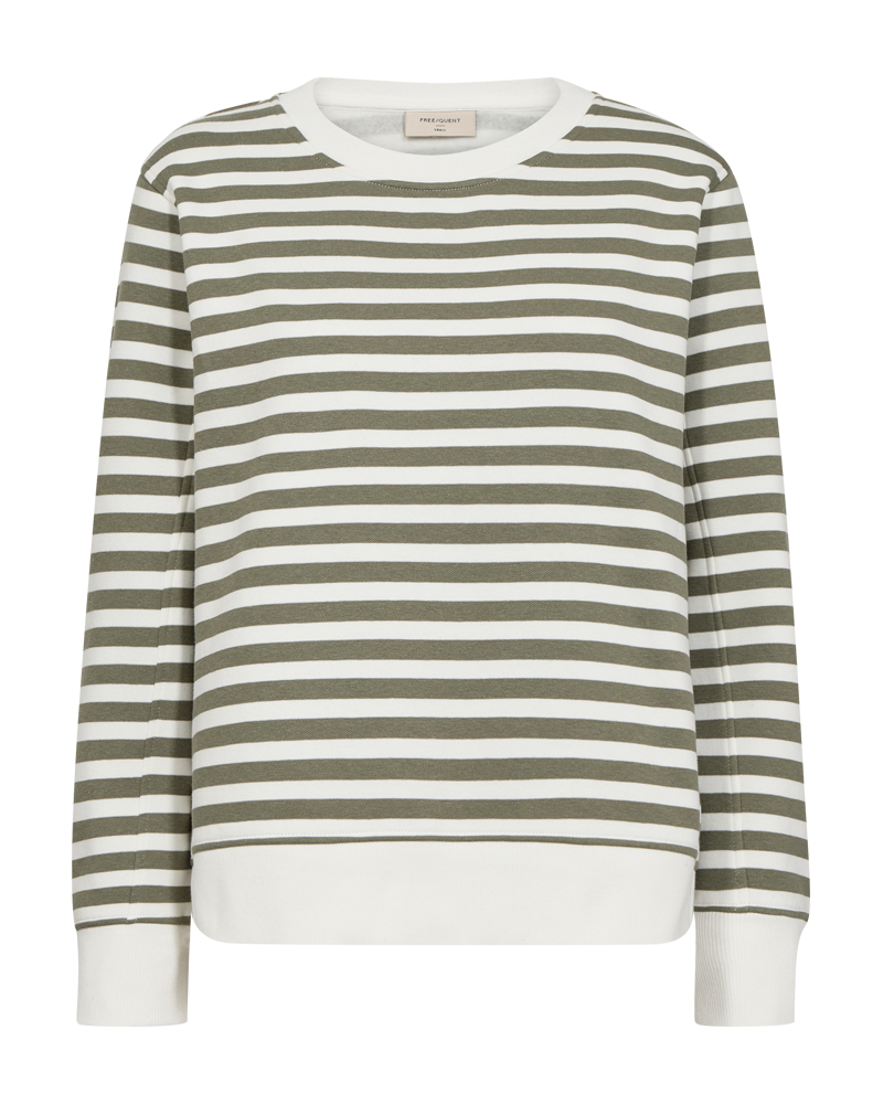 FQFIFFI - PULLOVER - WEISS UND  GRÜN