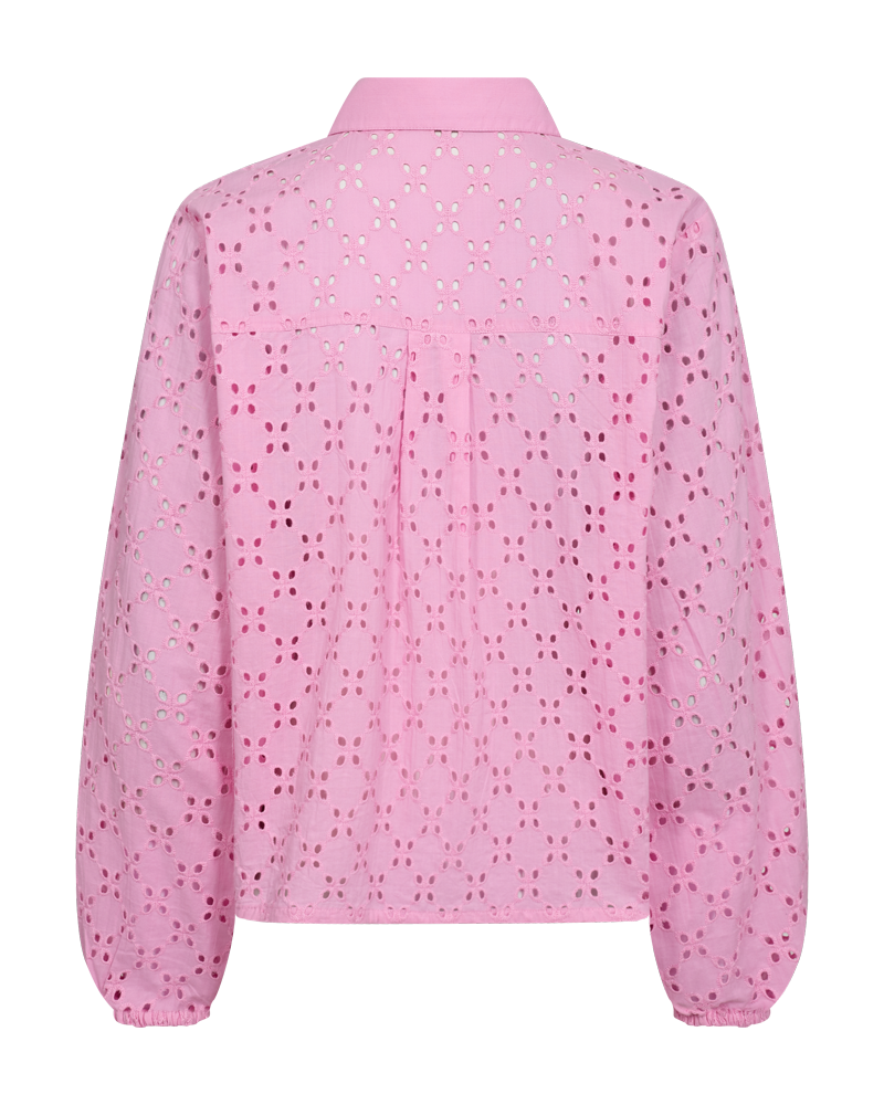FQISOLDE - HEMD MIT LOCHMUSTER - ROSE