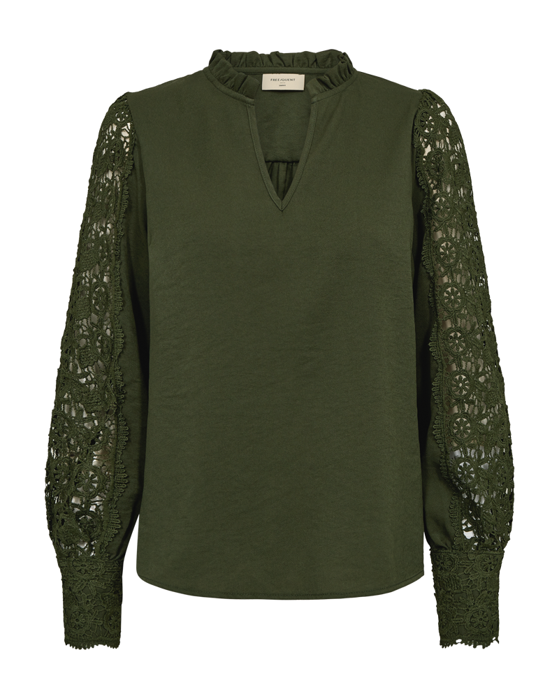 FQESSA – BLUSE - GRÜN