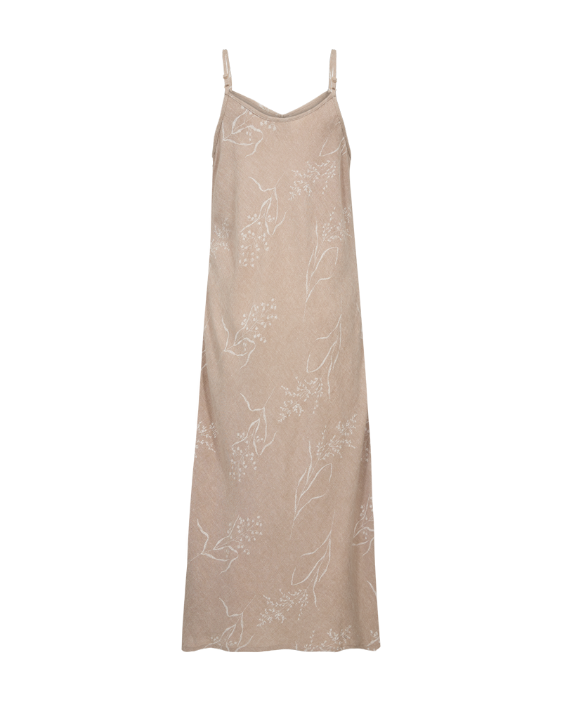 FQLALUNA – KLEID MIT BLUMENPRINT - WEISS UND  BEIGE