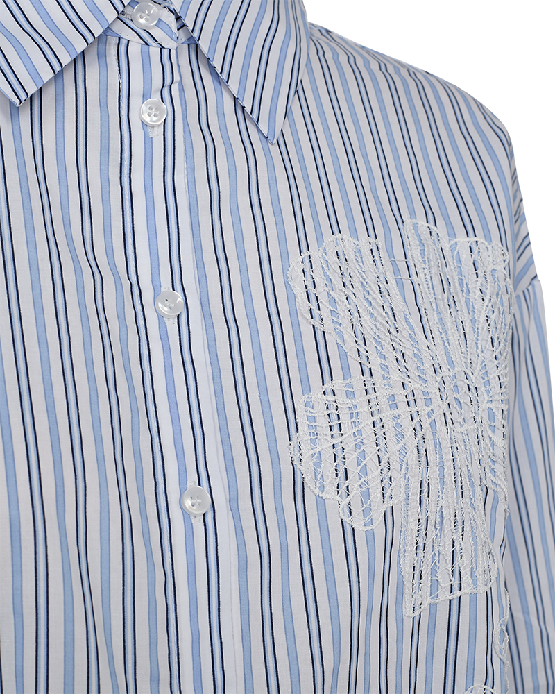 FQCIRENE - HEMD - BLAU UND WEISS