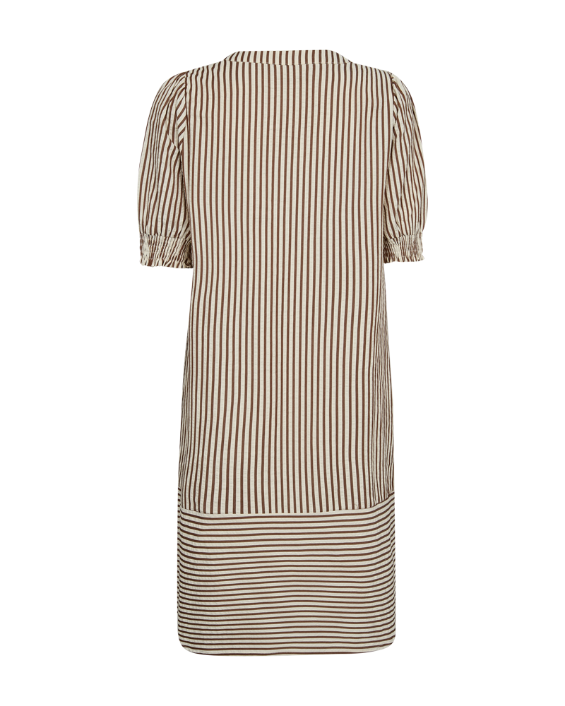 FQABY - KLEID - WEISS UND BRAUN
