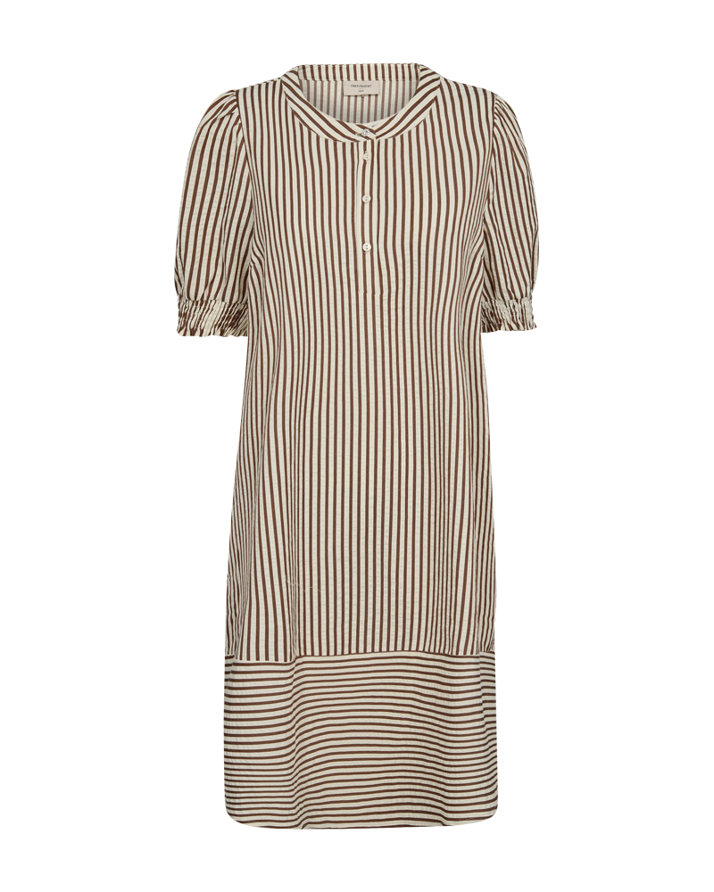 FQABY - KLEID - WEISS UND BRAUN