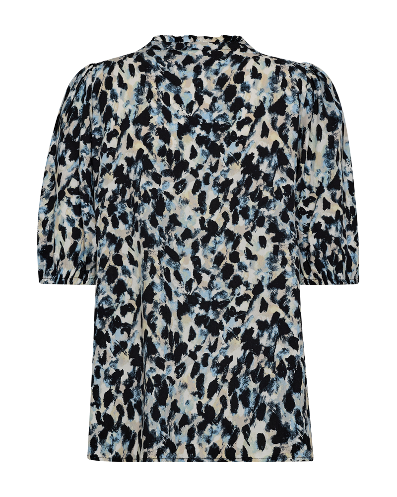 FQADNEY - HEMD MIT PRINT - BLAU