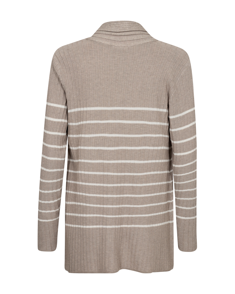 FQCLAUDISSE - CARDIGAN - BEIGE UND WEISS