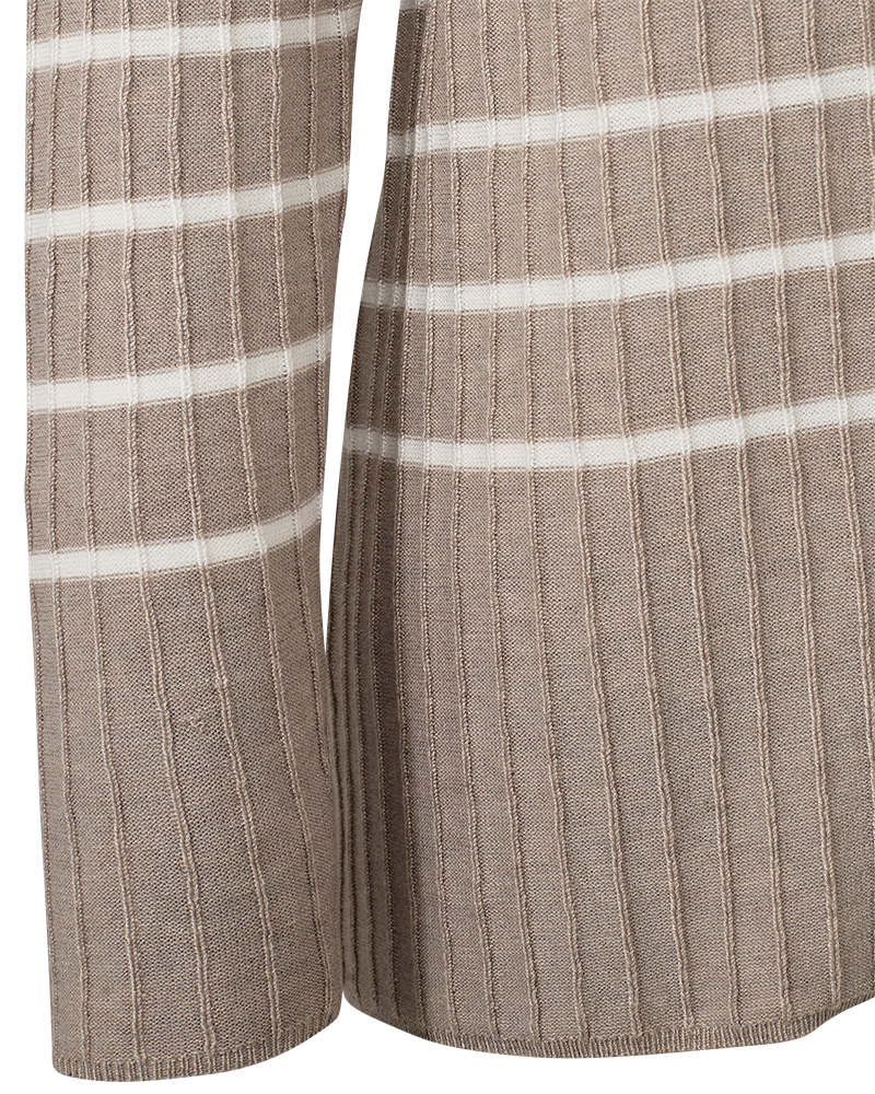 FQCLAUDISSE - CARDIGAN - BEIGE UND WEISS