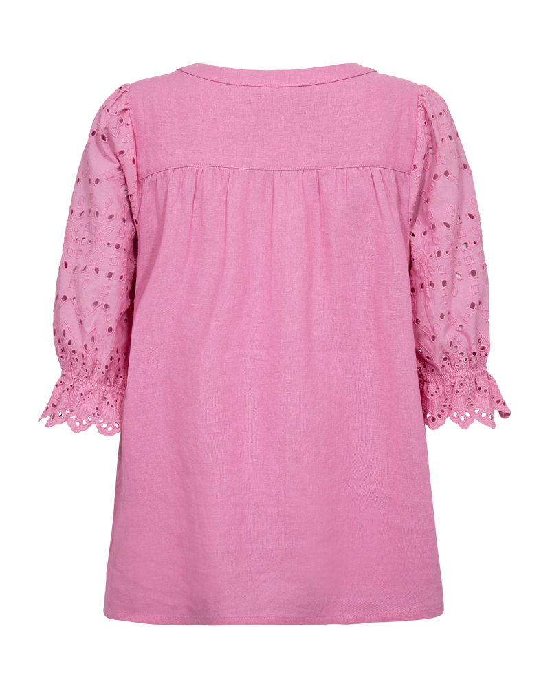 FQLALUNA – HEMD MIT BRODERIE ANGLAISE - ROSE