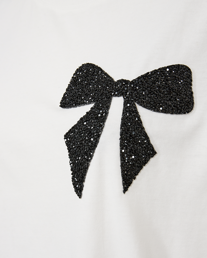 FQCAROL - T-SHIRT - SCHWARZ UND WEISS