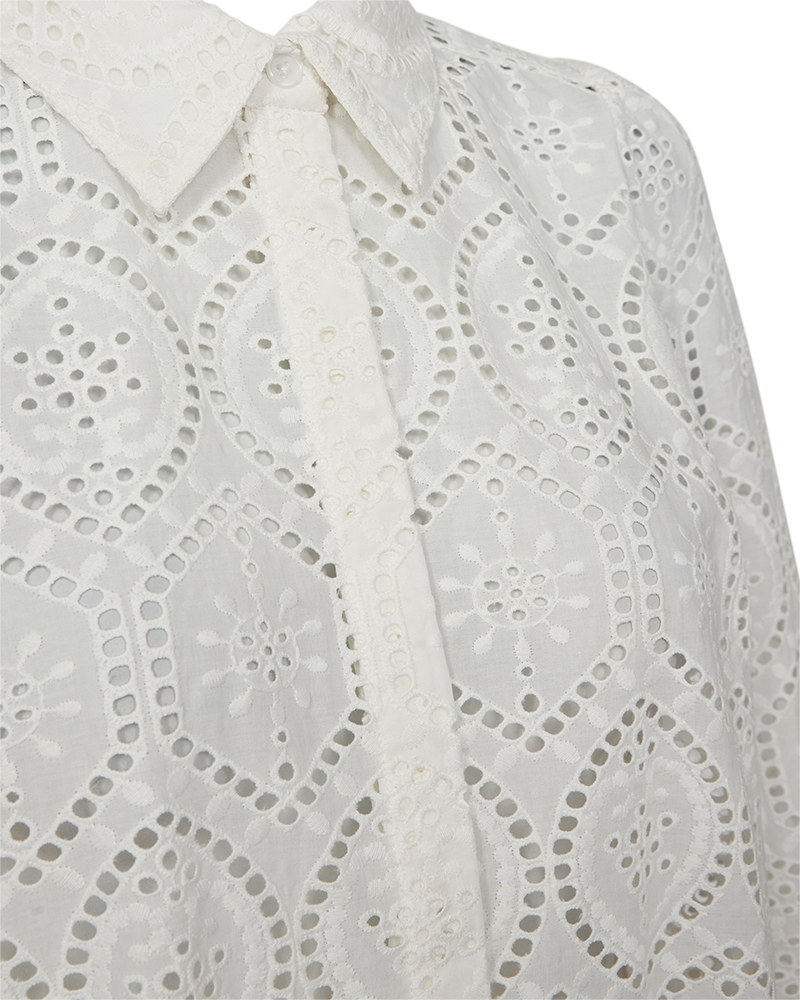 FQAGY – HEMD MIT STICKEREI - WEISS