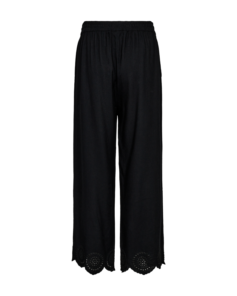 FQLINUS - HOSE MIT LOCKSTICKEREI - SCHWARZ